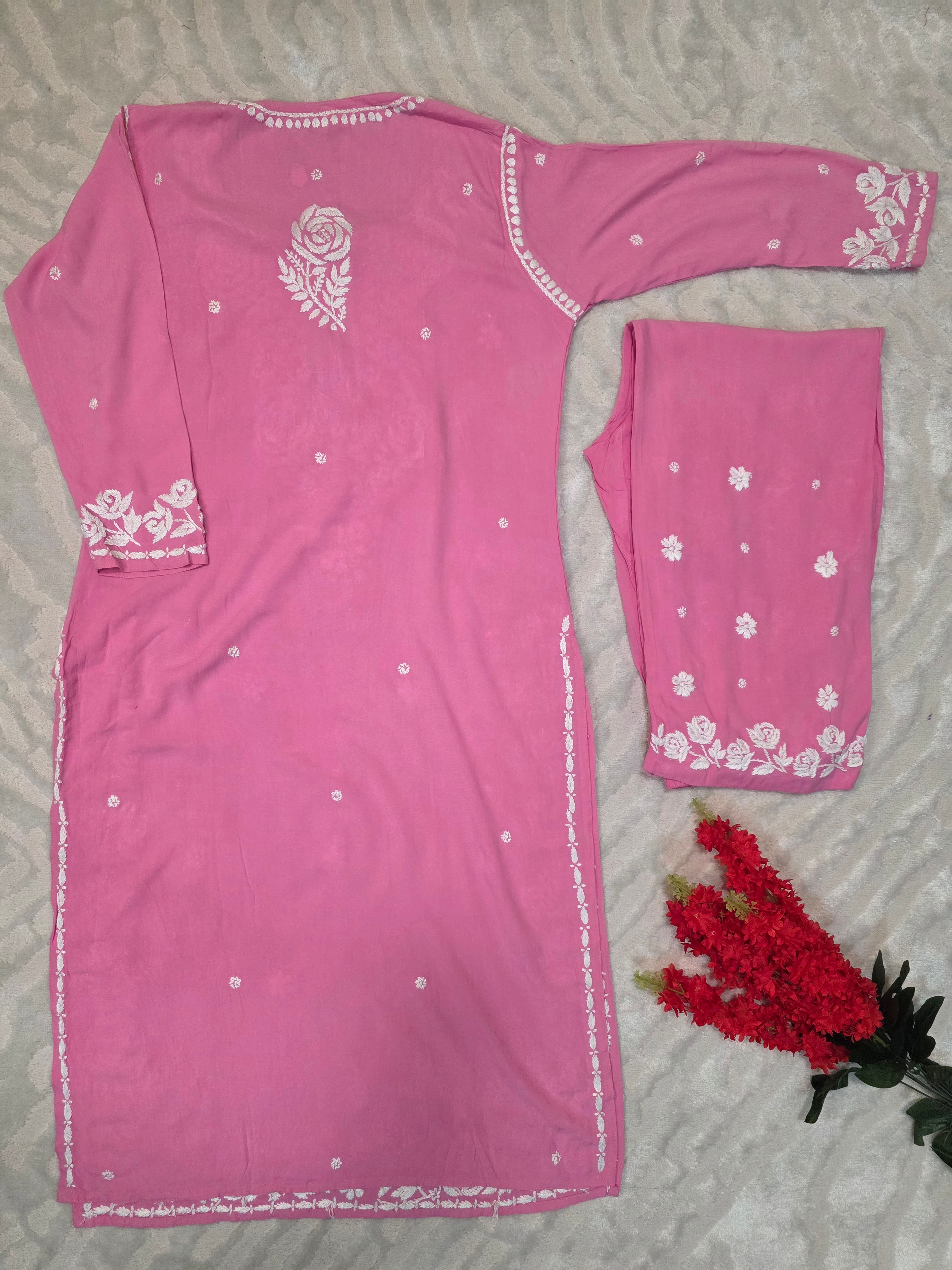 Rayon 2 pc Rose Border Set