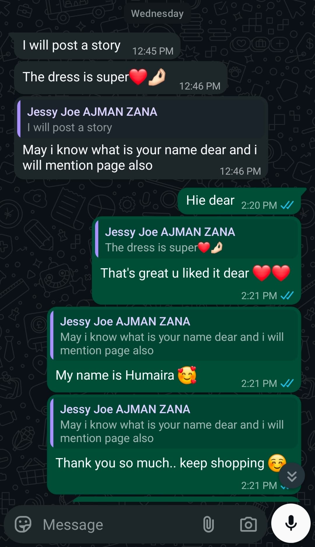 Customer review